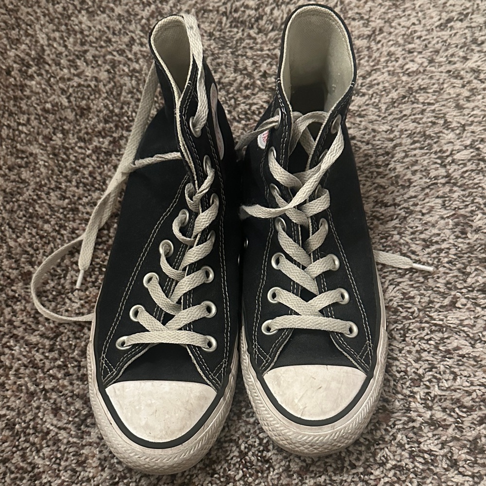 Converse Black and White High-Top Sneakers